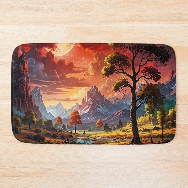 Item preview, Blood moon over the magical valley designed and sold by PixelParadies.