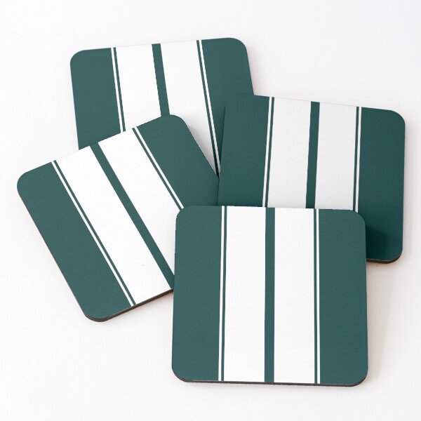 Item preview, Dual Racing Stripes 2 Outer Pinstripes (White - Dark Teal) designed and sold by Racing Stripes Only.