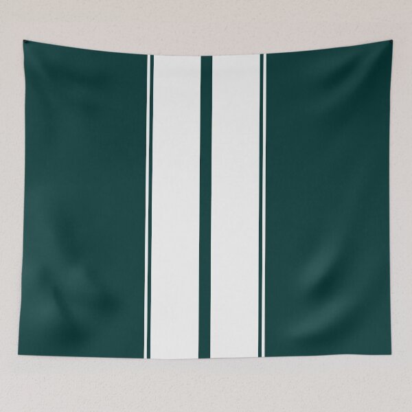 Item preview, Dual Racing Stripes 2 Outer Pinstripes (White - Dark Teal) designed and sold by Racing Stripes Only.