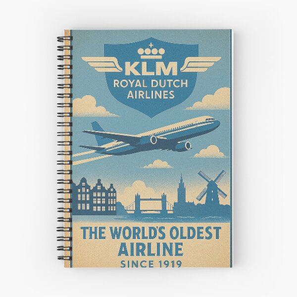Item preview, KLM Vintage Poster The Worlds Oldest Airline designed and sold by Skyframe Aviation.