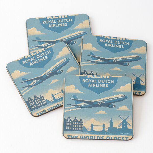 Item preview, KLM Vintage Poster The Worlds Oldest Airline designed and sold by Skyframe Aviation.