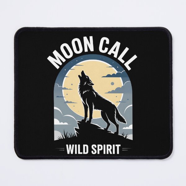 Item preview, Moon Call – Wild Spirit Howling Wolf under Full Moon designed and sold by Epesem.