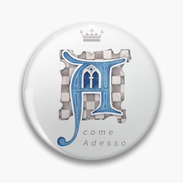 Item preview, A come Adesso-Lettera miniata con corona designed and sold by ArcanaAtelier.