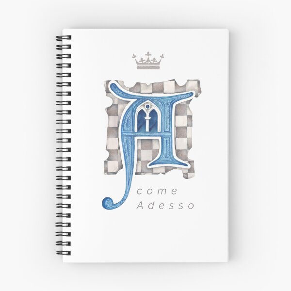 Item preview, A come Adesso-Lettera miniata con corona designed and sold by ArcanaAtelier.