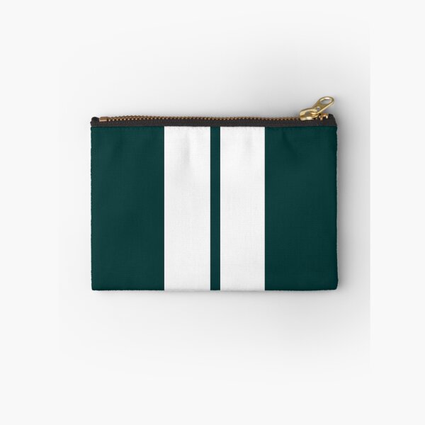 Item preview, Dual Racing Stripes White - Small Gap (Dark Teal Background) designed and sold by Racing Stripes Only.