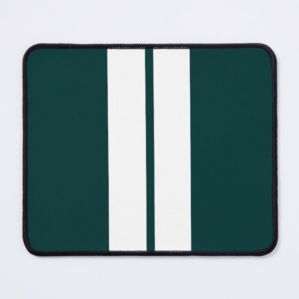 Item preview, Dual Racing Stripes White - Small Gap (Dark Teal Background) designed and sold by Racing Stripes Only.