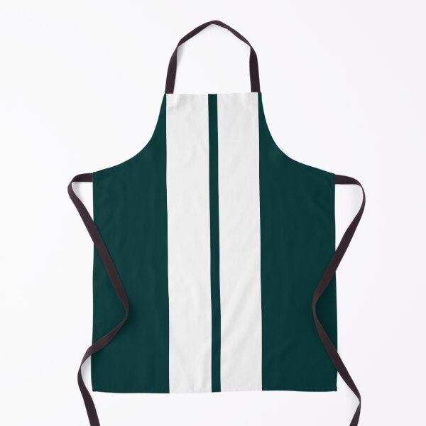 Item preview, Dual Racing Stripes White - Small Gap (Dark Teal Background) designed and sold by Racing Stripes Only.