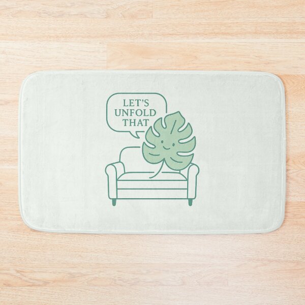 Item preview, Monstera Therapist – Let’s Unfold That Plant Humor Design designed and sold by Bratak.