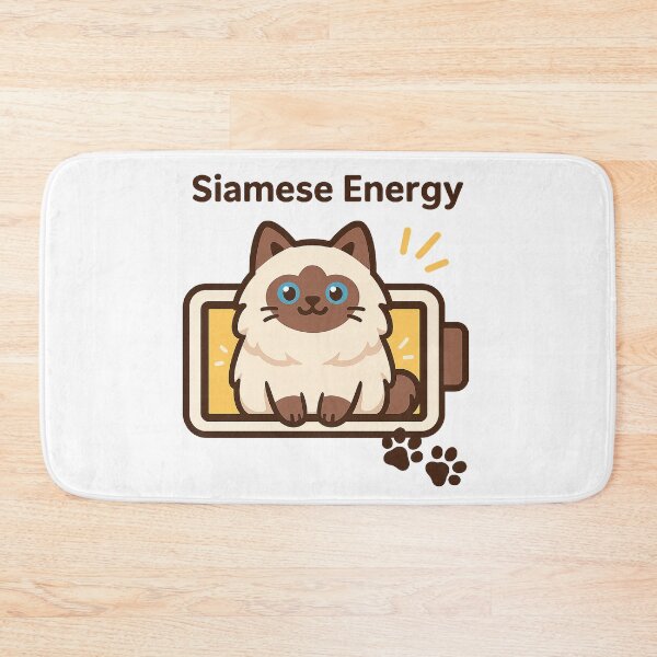 Item preview, Siamese Cat Energy Battery designed and sold by Siamcatshop.