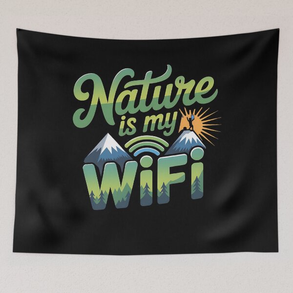 Item preview, Nature is my wifi - Outdoor adventure is back - My outdoor adventure - Outdoor adventure wanted - Let's outdoor adventure - Outdoor adventure this is it  designed and sold by JansenGS.