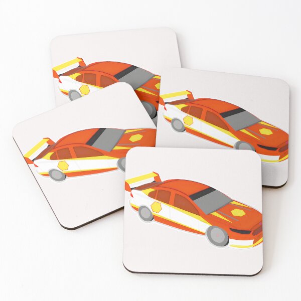 Item preview, Red White Yellow Race Car Art - Dynamic Speedster Motorsport Design designed and sold by JosephHunter7.