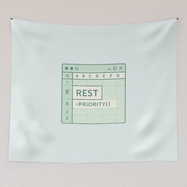 Item preview, Soft-Life Spreadsheet – Rest Is Priority Design designed and sold by Bratak.