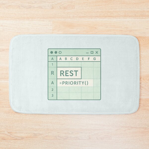 Item preview, Soft-Life Spreadsheet – Rest Is Priority Design designed and sold by Bratak.