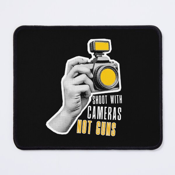 Item preview, Shoot With Cameras Sticker, No Guns, Guns, Protest, Vinyl Stickers, Anti War, Marxist, Anti Capitalism, Resist designed and sold by HotaruArt.