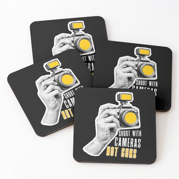 Item preview, Shoot With Cameras Sticker, No Guns, Guns, Protest, Vinyl Stickers, Anti War, Marxist, Anti Capitalism, Resist designed and sold by HotaruArt.
