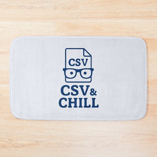 Item preview, Data Dad – CSV & Chill Geeky Badge Design designed and sold by Bratak.