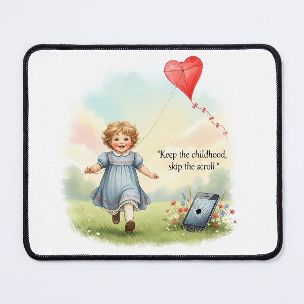 Item preview, Keep the Childhood – Victorian Anti-Screen Digital Safety Poster designed and sold by MAGICKEY2024.