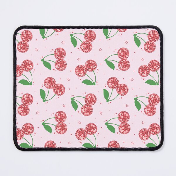 Item preview, Disco Ball Cherries – Kawaii Party Fruit Pattern designed and sold by smeraldosecrets.