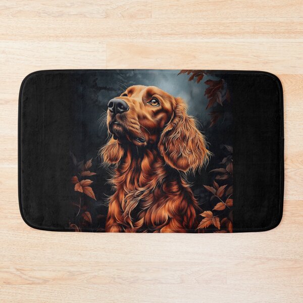Item preview, Irish Setter Portrait in Autumn Leaves designed and sold by PetsArt.