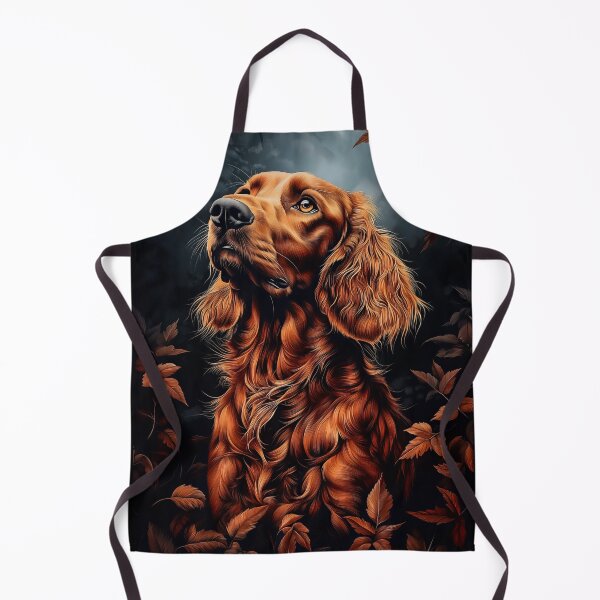 Item preview, Irish Setter Portrait in Autumn Leaves designed and sold by PetsArt.