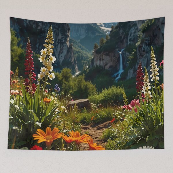 Item preview, The blooming valley of the mountains designed and sold by PixelParadies.