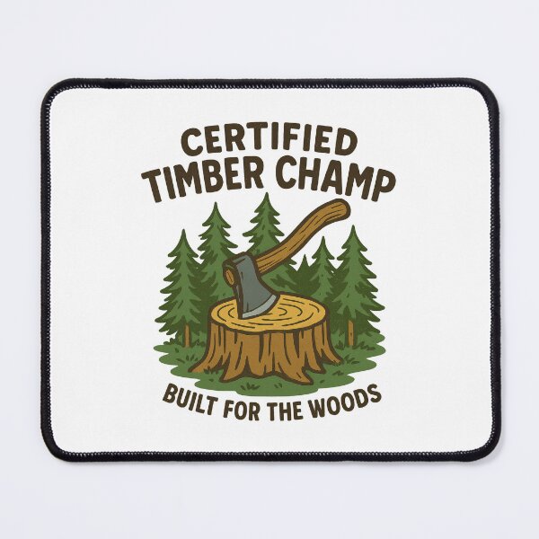 Item preview, Certified Timber Champ – Funny Lumberjack Forest Design designed and sold by inkoutninja.