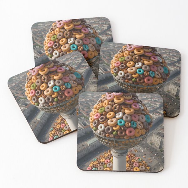 Item preview, Berlin TV Tower Donut Explosion – Hyper-Realistic Cityscape designed and sold by DuttyLion.