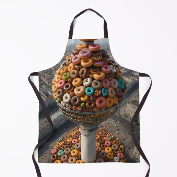 Item preview, Berlin TV Tower Donut Explosion – Hyper-Realistic Cityscape designed and sold by DuttyLion.