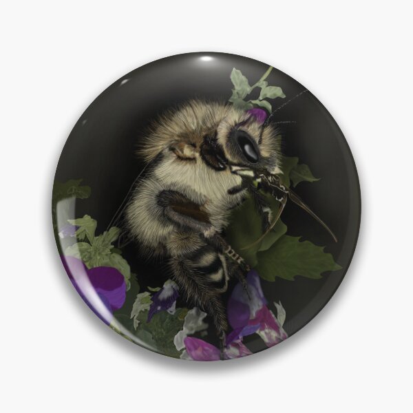 Item preview, Signed Art Print: Bee and Flowers designed and sold by Waubamik Perry.