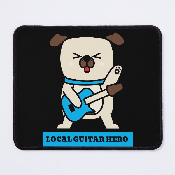 Item preview, Local Guitar Hero Dog – Funny Musician T-Shirt designed and sold by Hintotees.