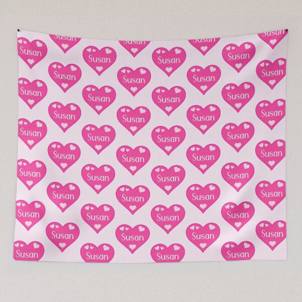Item preview, Susan Name Pink Heart  designed and sold by Jeallan Designs.