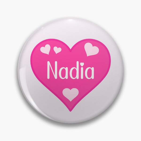 Item preview, Nadia Name Pink Heart  designed and sold by Jeallan Designs.