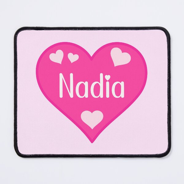 Item preview, Nadia Name Pink Heart  designed and sold by Jeallan Designs.