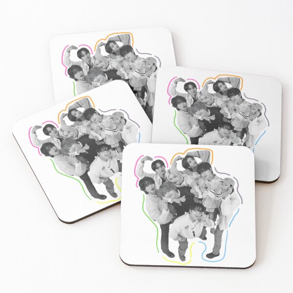 Item preview, SKZ OT8 Colorful Outline designed and sold by Hyunnibear.