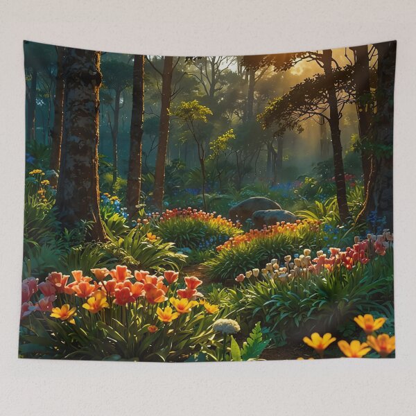 Item preview, Sunrise in the fairytale forest designed and sold by PixelParadies.