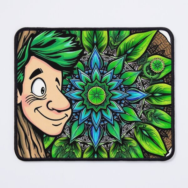 Item preview, Whimsical Eco Mandala Peek - Nature's Harmony Art designed and sold by InkspiredCreation.