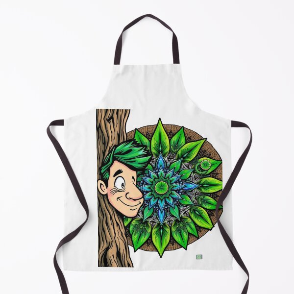 Item preview, Whimsical Eco Mandala Peek - Nature's Harmony Art designed and sold by InkspiredCreation.