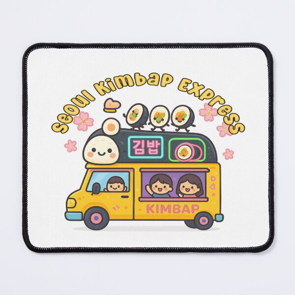 Item preview, Kawaii Seoul Kimbap Food Truck – Cute Street Food Vehicle Design designed and sold by Globalcitytees.