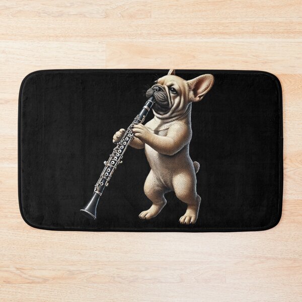 Item preview, French Bulldog Playing Oboe Player Dog Lover designed and sold by Kimberley King Art  King Art.