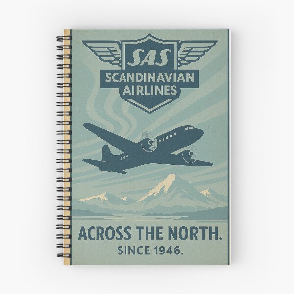 Item preview, SAS Vintage Poster Across the North designed and sold by Skyframe Aviation.