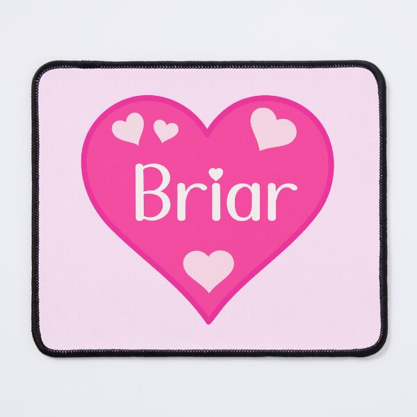 Item preview, Briar Name Pink Heart designed and sold by Jeallan Designs.