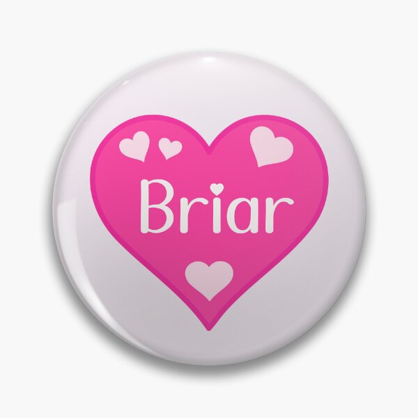 Item preview, Briar Name Pink Heart  designed and sold by Jeallan Designs.