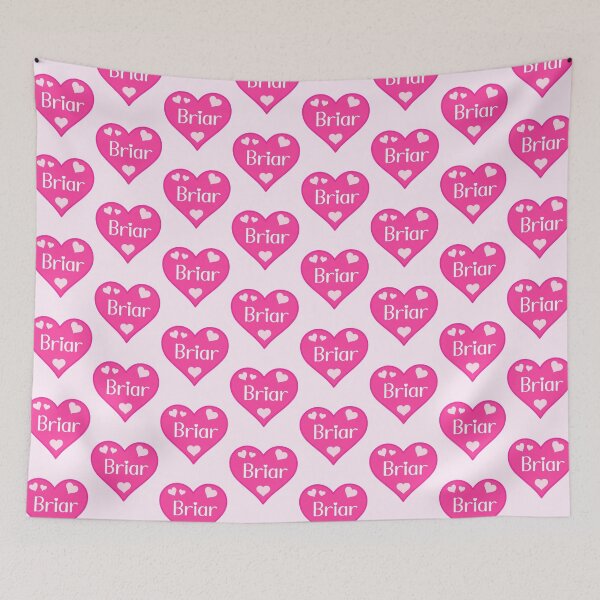 Item preview, Briar Name Pink Heart  designed and sold by Jeallan Designs.
