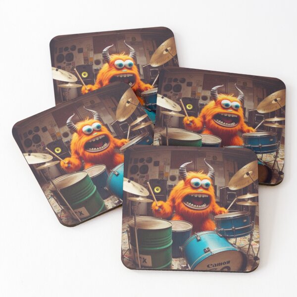 Item preview, Drum and Fur: The Beat Goes Monstrous!" designed and sold by Print Fiction.