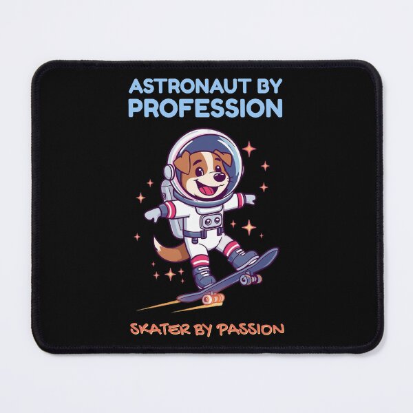 Item preview, Astronaut Dog Skater – Cute Space Skateboarding Doggo designed and sold by TR-Artistry.