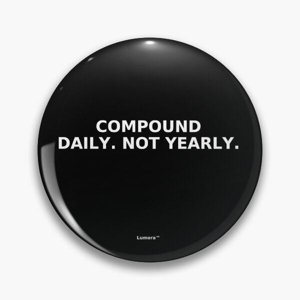 Item preview, Compound Daily – Wealth Building Investor Quote designed and sold by ArtByAnitaSecember.