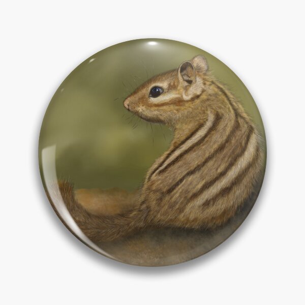 Item preview, Signed Art Print: Chipmunk portrait designed and sold by Waubamik Perry.