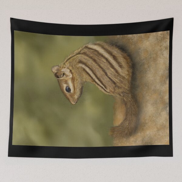 Item preview, Signed Art Print: Chipmunk portrait designed and sold by Waubamik Perry.