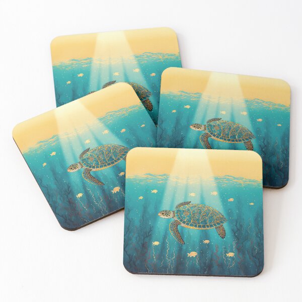 Item preview, Ocean Glow Turtle designed and sold by Whimsical Hug.