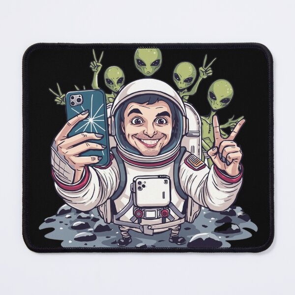 Item preview, Alien Photobomb – Funny Astronaut Selfie with Aliens designed and sold by TR-Artistry.
